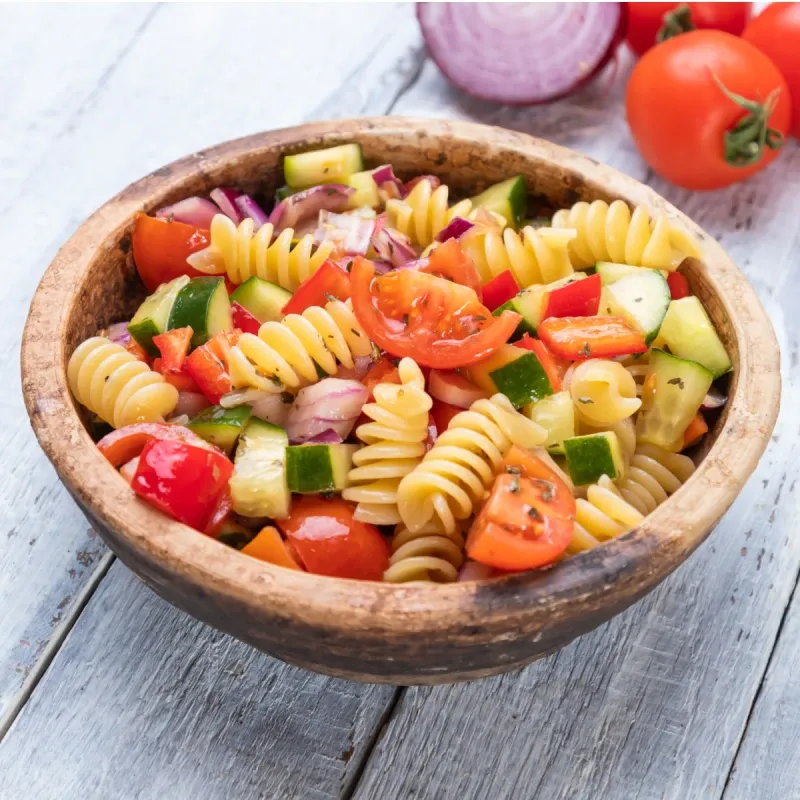 Zesty Pasta Salad With Cherry Tomatoes