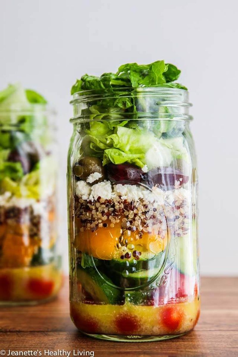Pasta Salad With Olives, Feta, And Vinaigrette