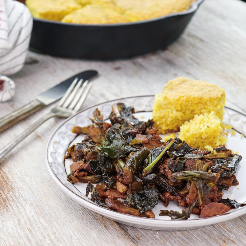Cornbread And Collard Greens