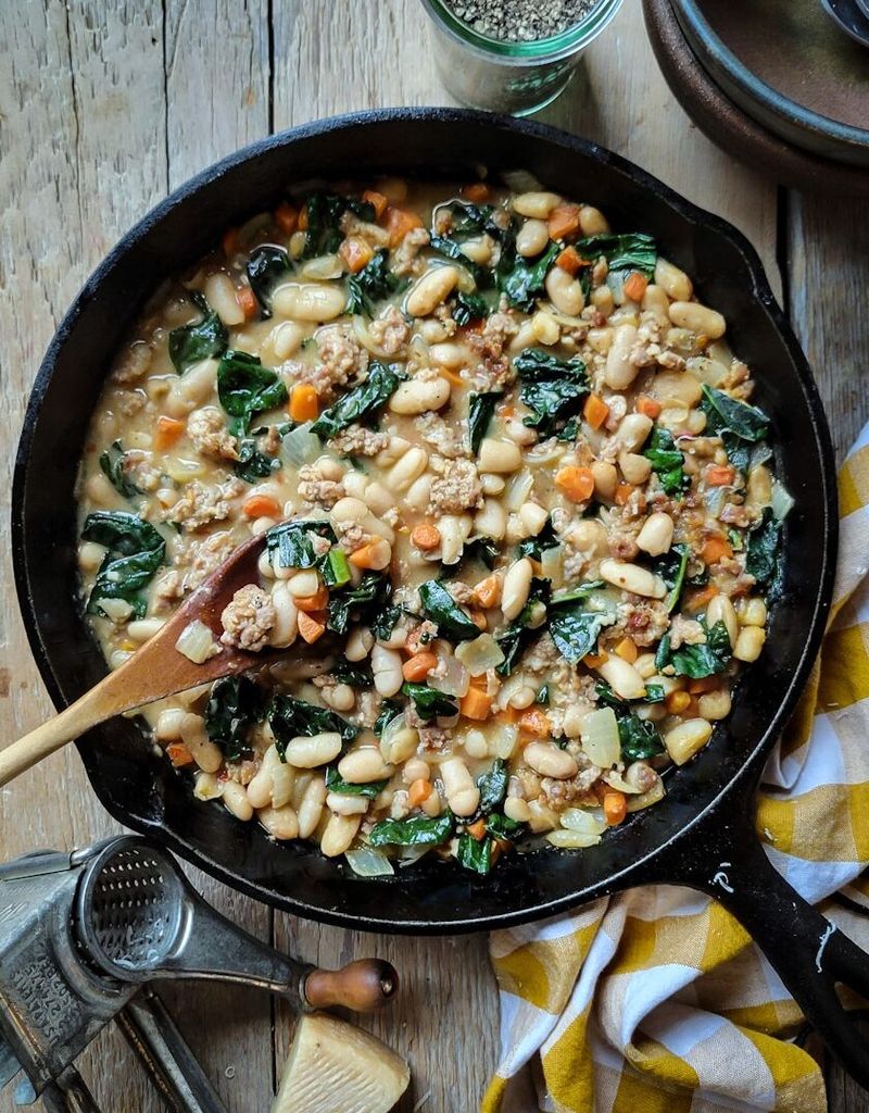 Tuscan White Bean And Sausage Skillet