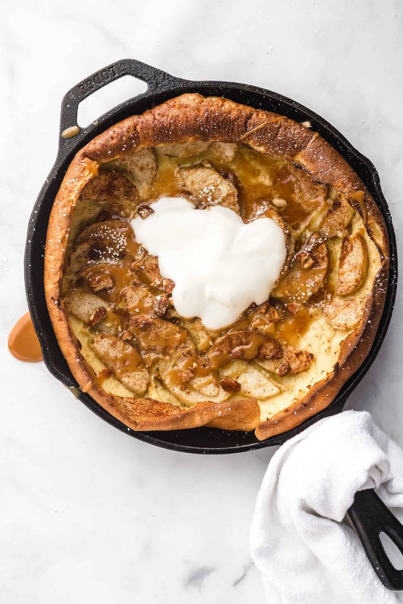 Dutch Baby With Caramelized Apples