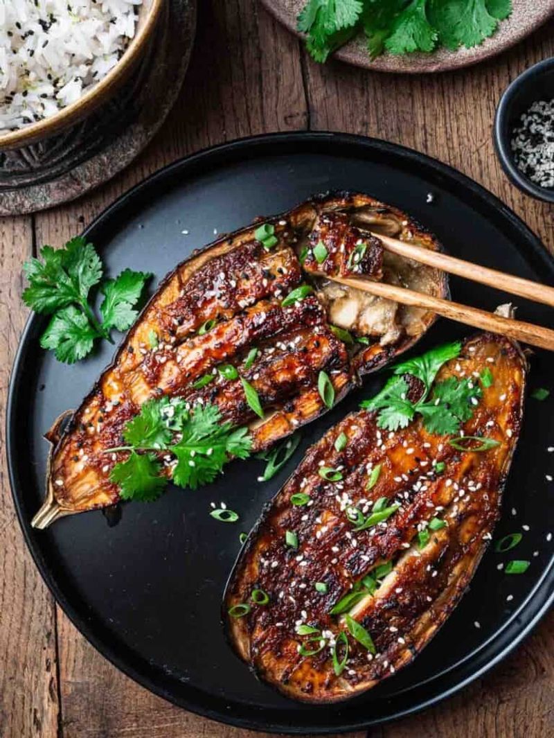 Miso-Glazed Grilled Eggplant