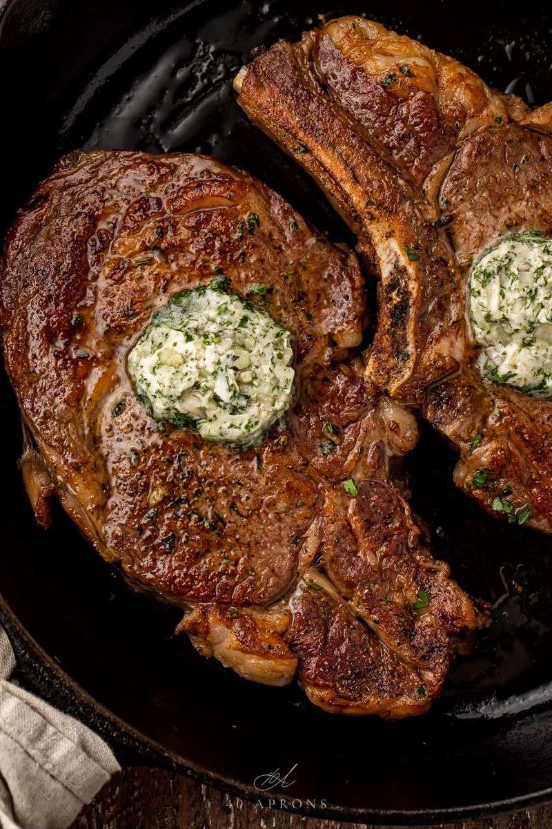 Garlic Butter Ribeye Steak