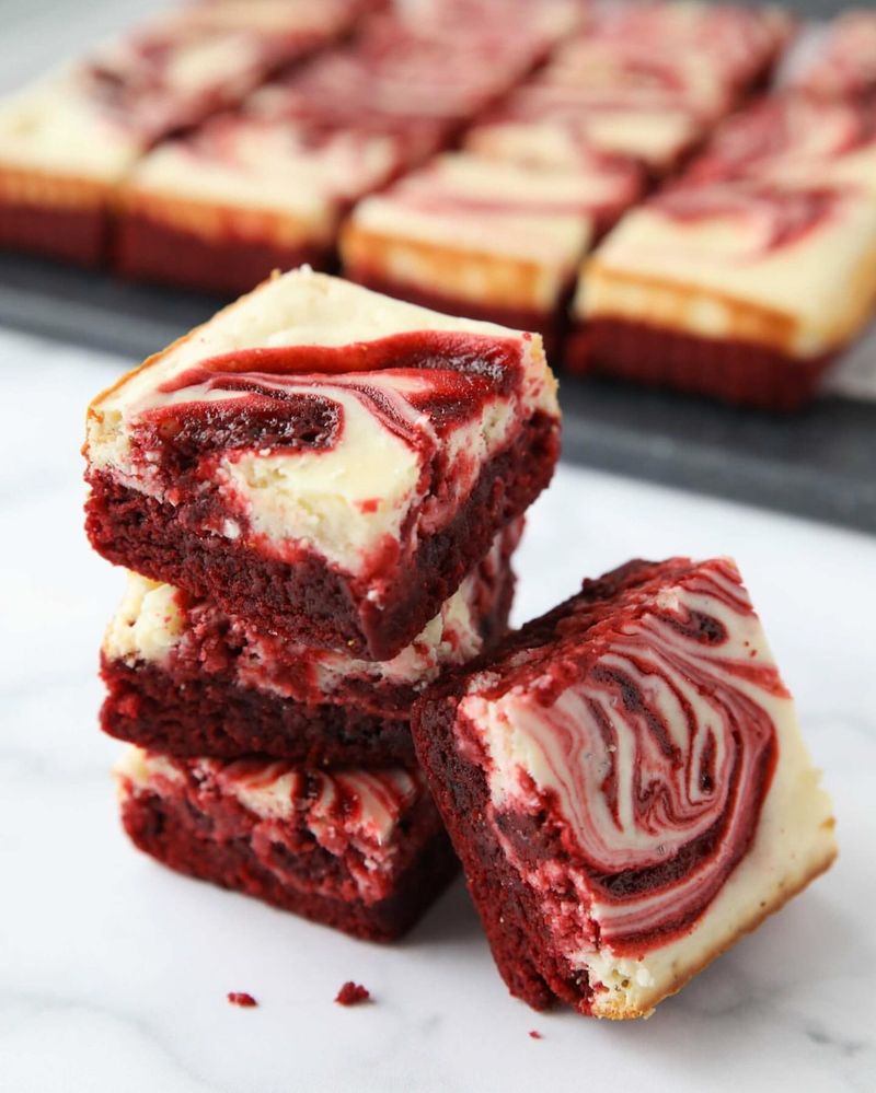 Red Velvet Cheesecake Swirl Brownies