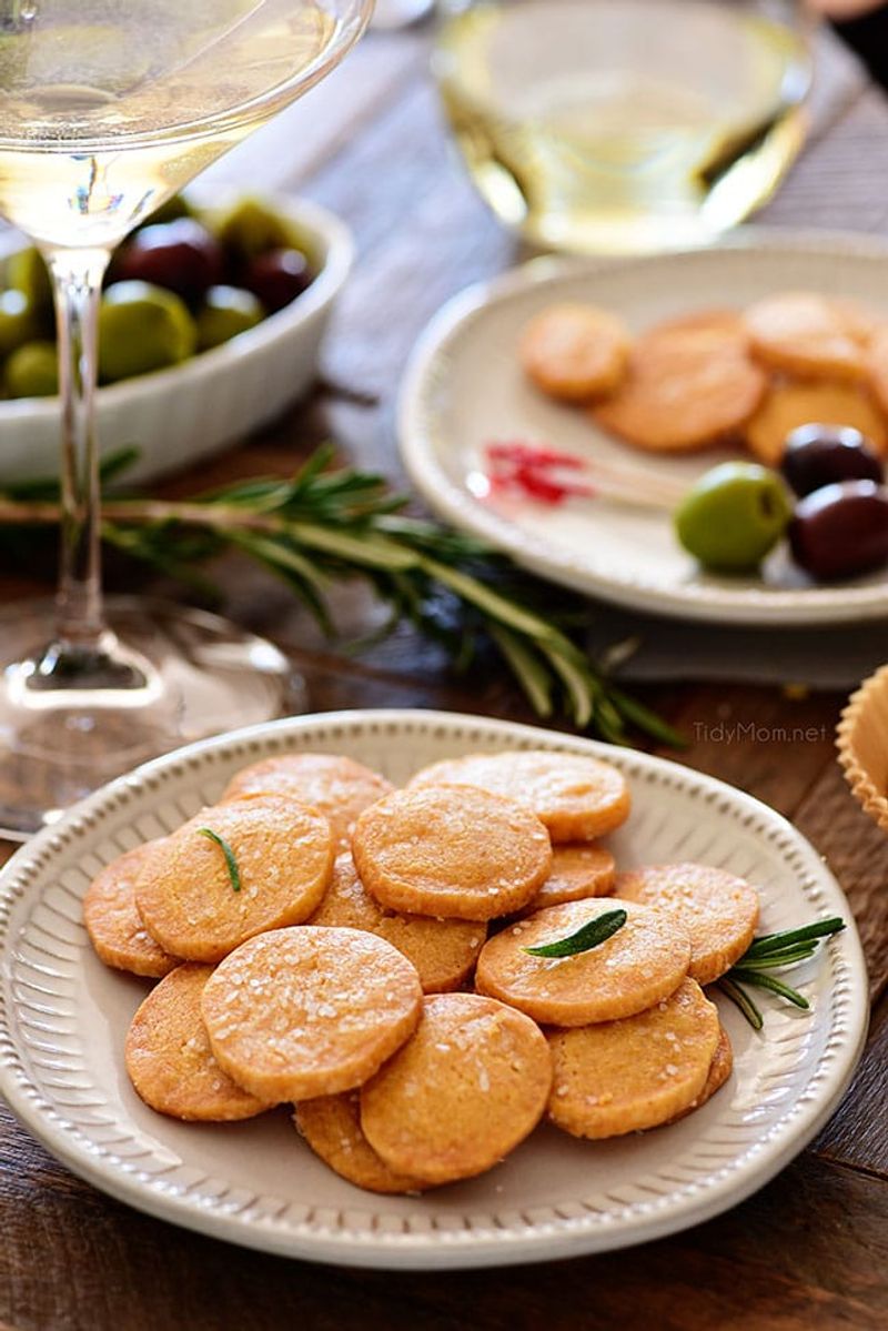 Savory Shortbread Stars