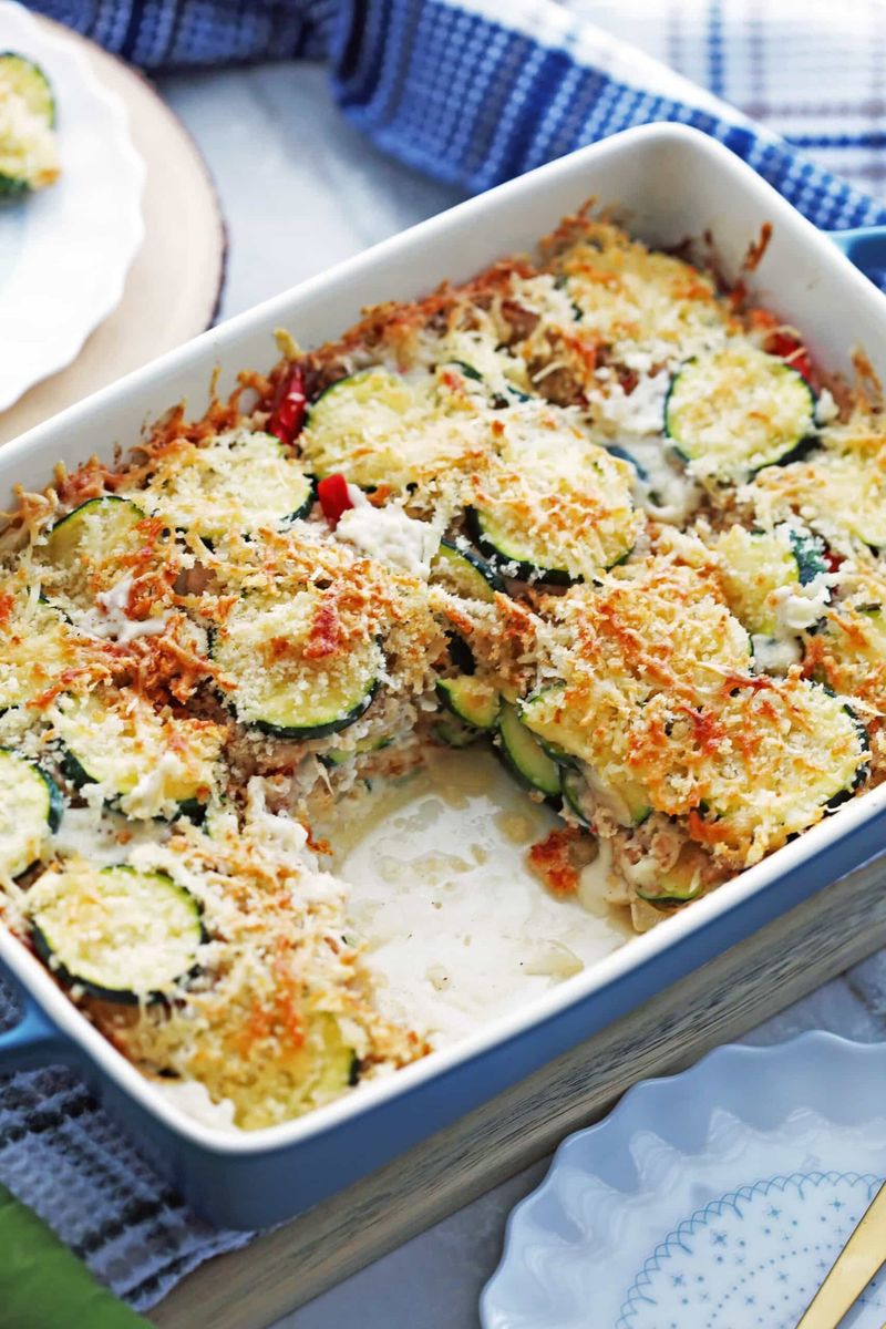 Zucchini Casserole With Garlicky Bread Crumbs