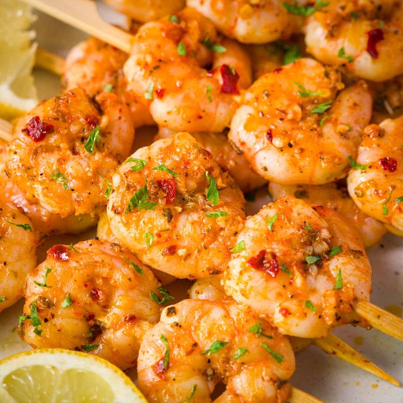 Grilled Garlic Parmesan Shrimp