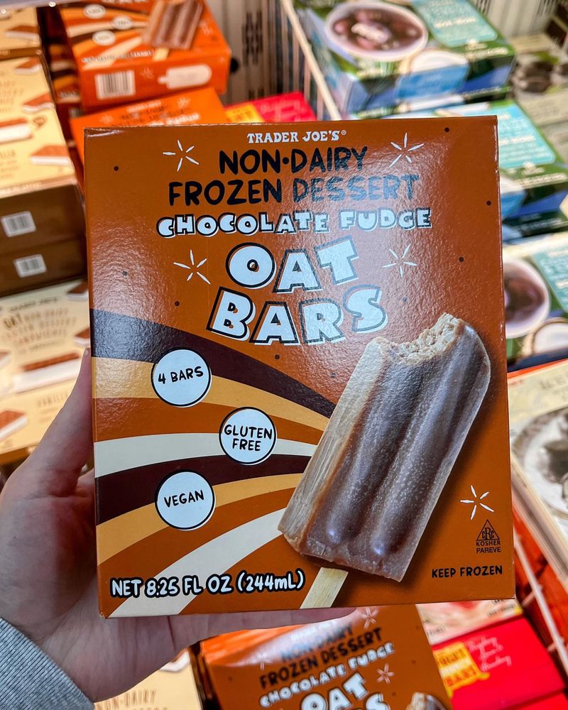 Non-Dairy Frozen Chocolate Fudge Oat Bars