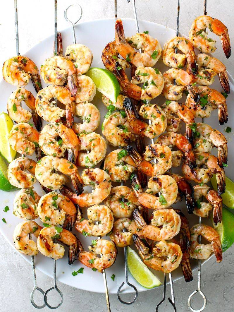 Cilantro-Lime Shrimp Skewers
