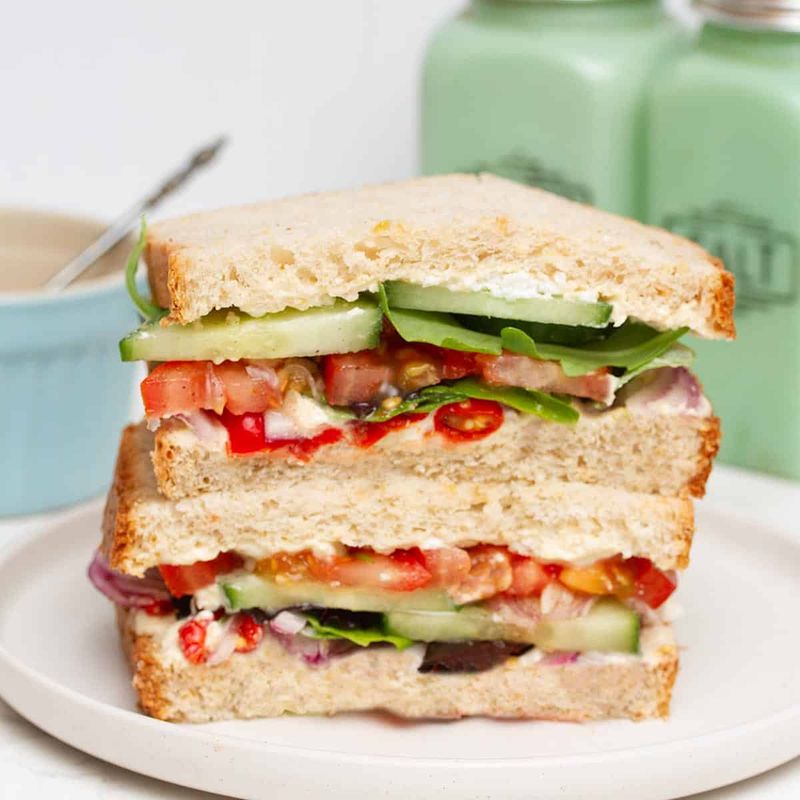 Panera Bread Mediterranean Veggie Sandwich