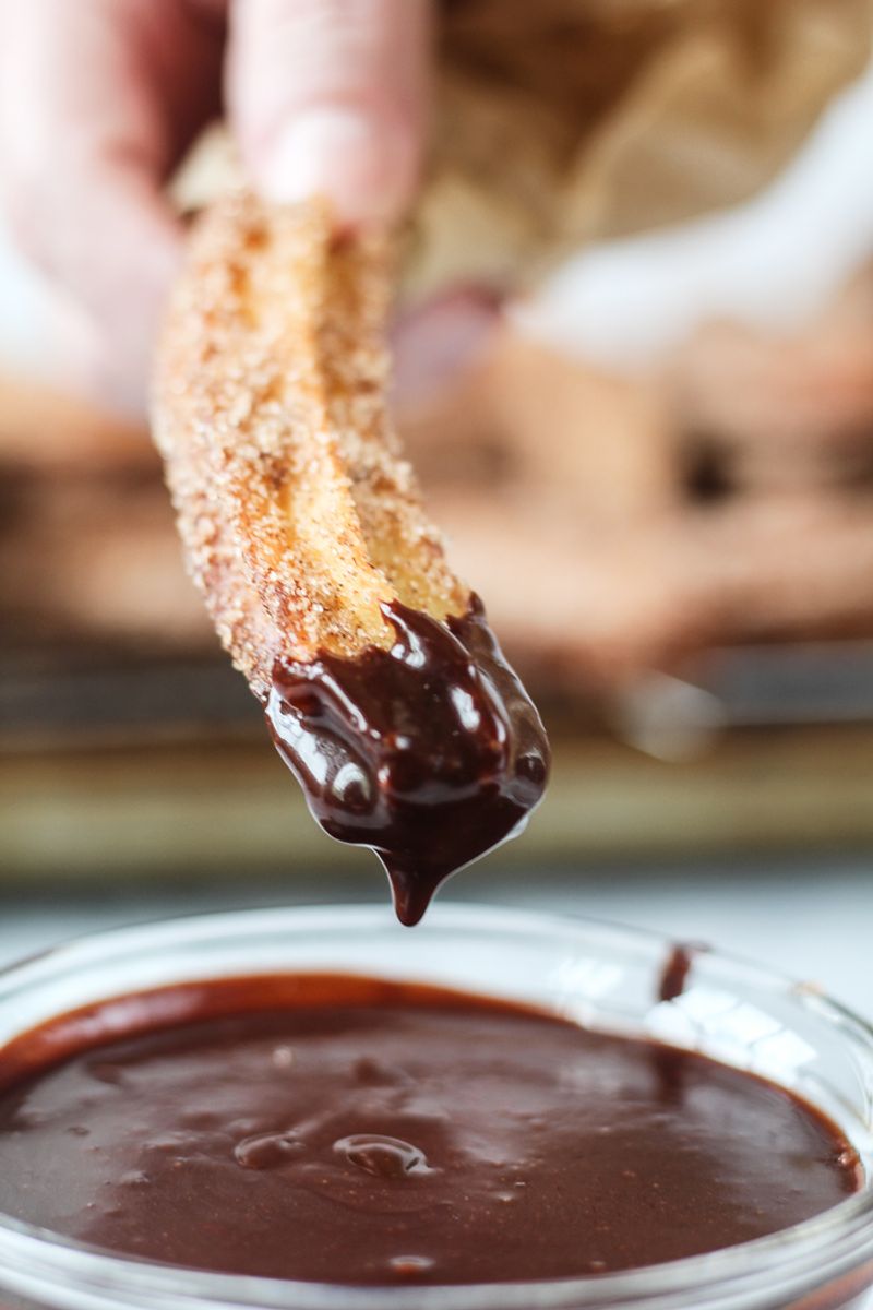 Churros With Chocolate Sauce
