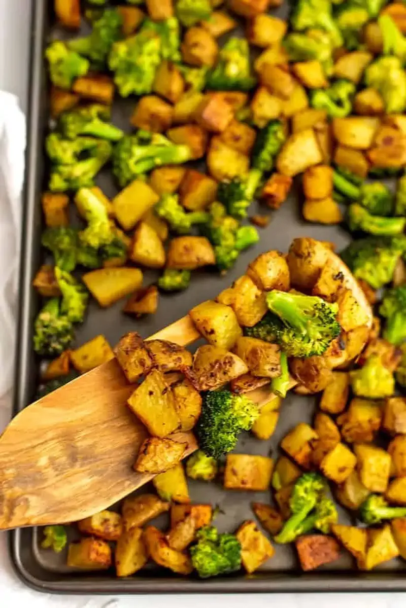 Roasted Potato And Broccoli Sheet Pan