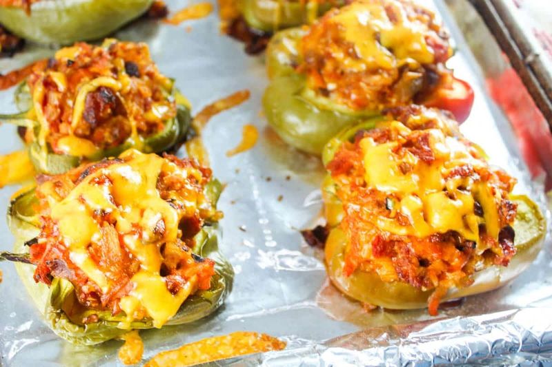 Smoky Provolone-Stuffed Peppers