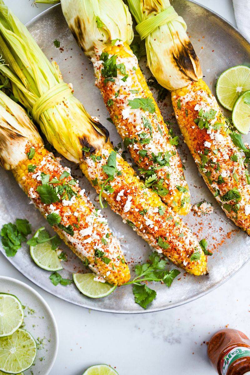 Spicy Grilled Elote 