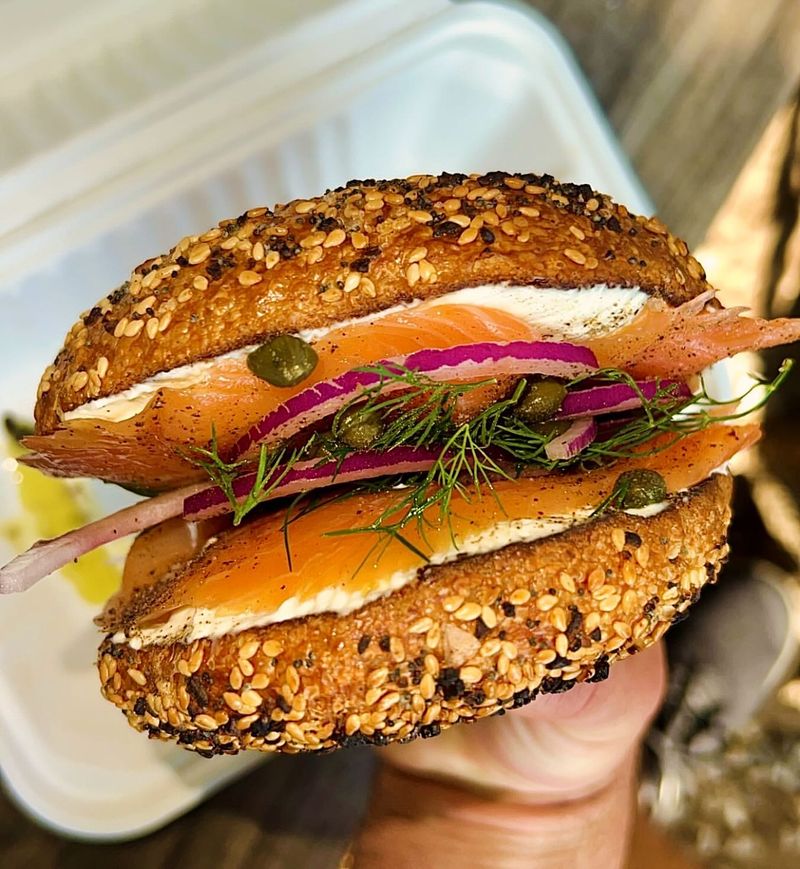 New York-Style Bagel With Lox & Cream Cheese