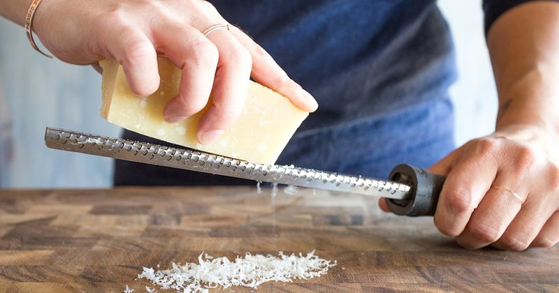 Use A Microplane For Garlic And Cheese