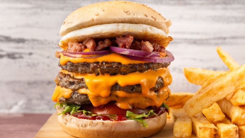 Triple Backyard Bacon Ranch Signature Stackburger (Dairy Queen)