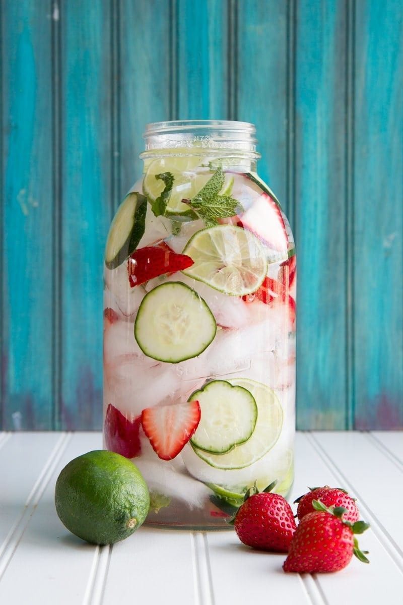 Strawberry Cucumber Refresher Cups