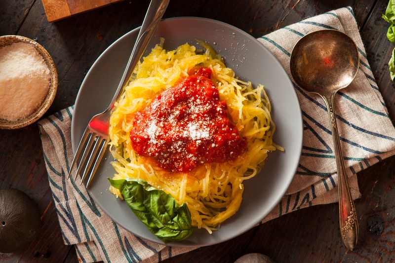 Spaghetti Squash With Turkey Bolognese