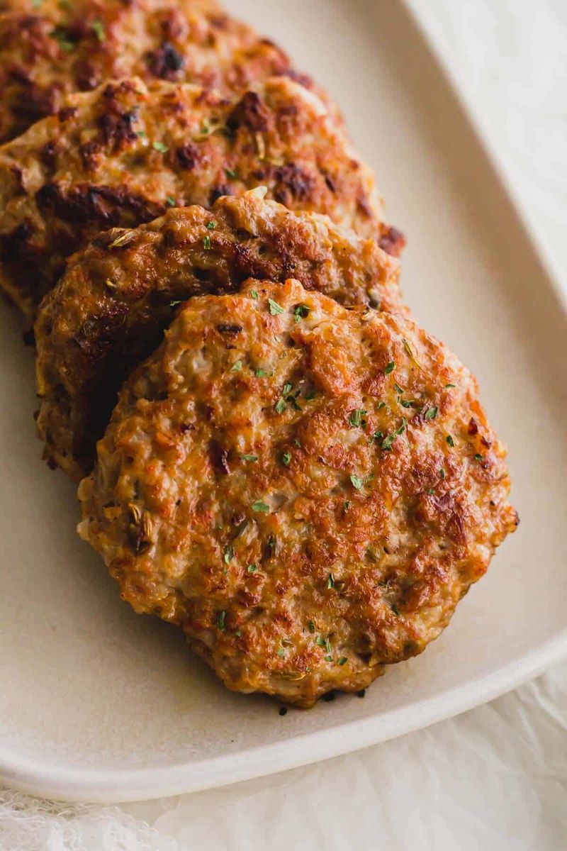 Microwaveable Meatless Sausage Patties