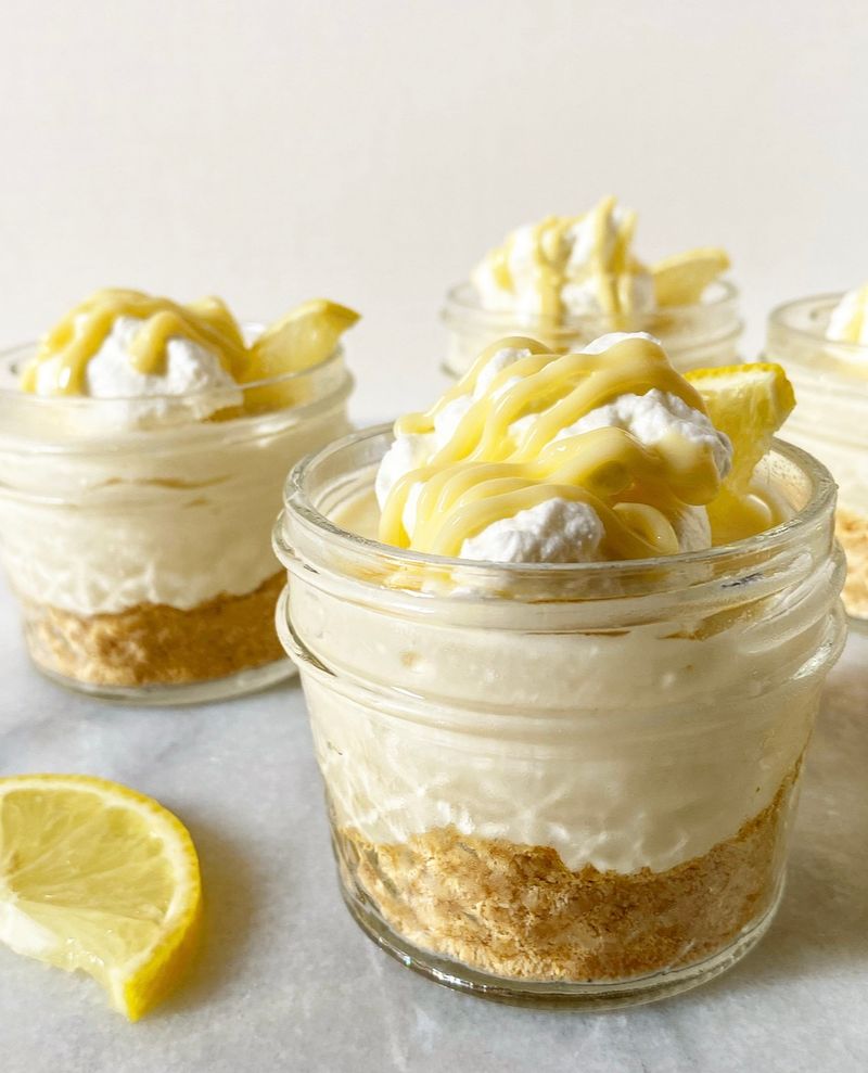 No-Bake Lemon Cheesecake Jars