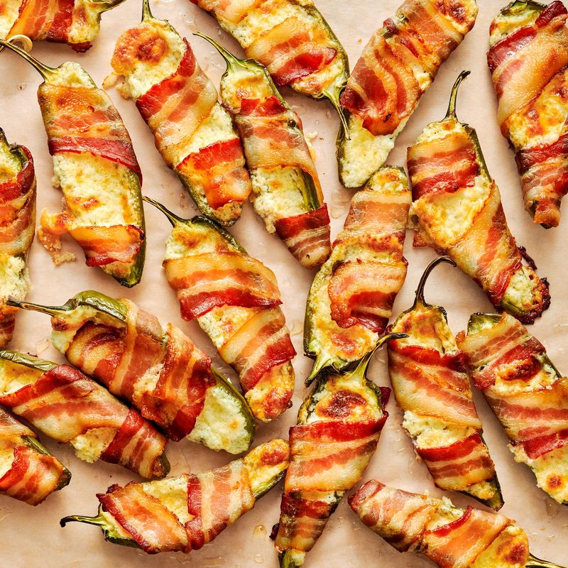 Bacon-Wrapped Jalapeño Poppers