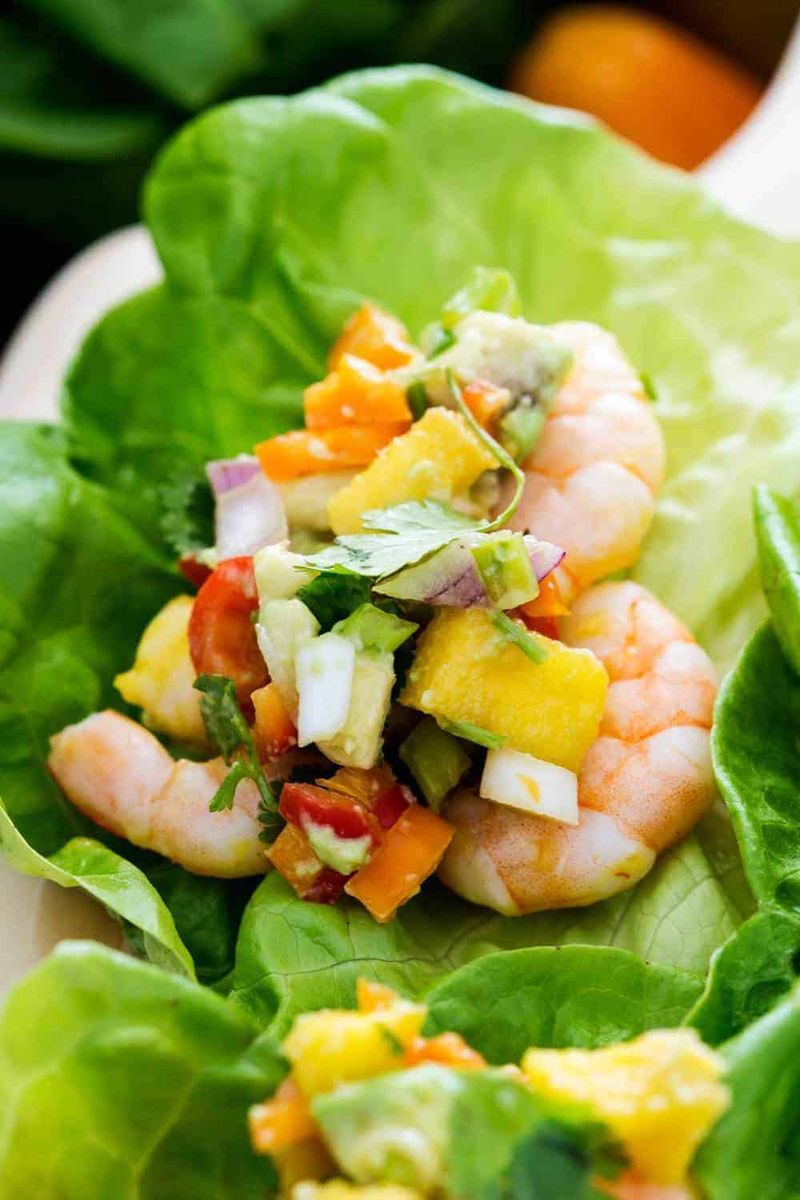 Avocado Shrimp Lettuce Cups