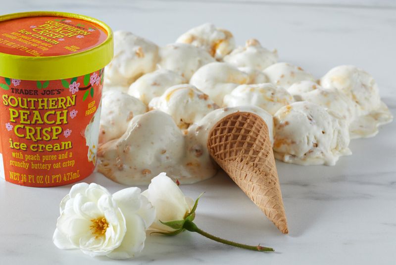 Southern Peach Crisp Ice Cream