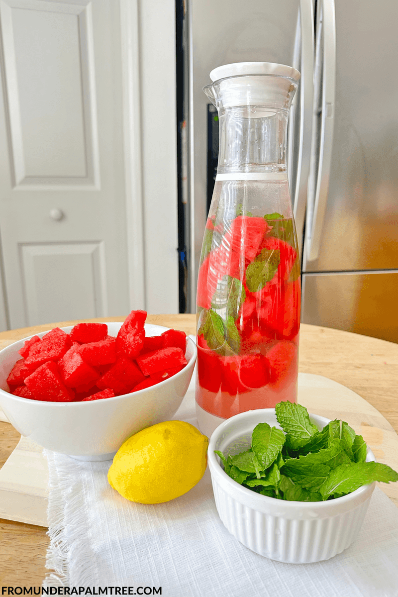 Watermelon And Cucumber Detox Water