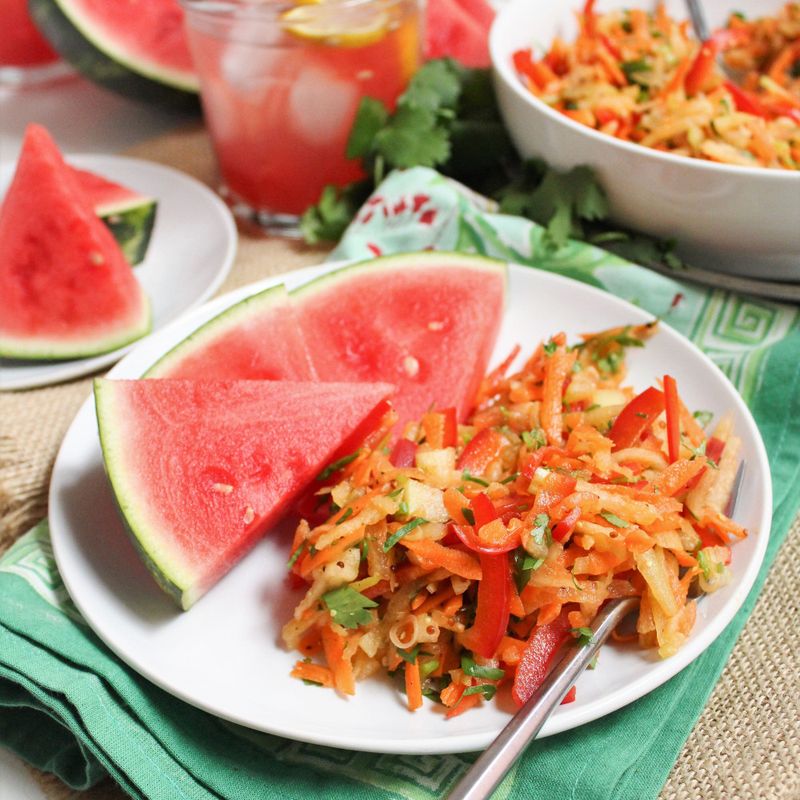 Watermelon Rind Coleslaw
