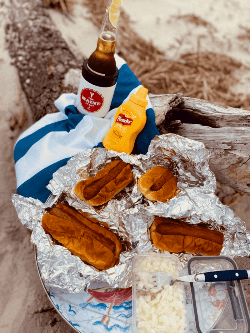 Foil-Wrapped Hot Dogs