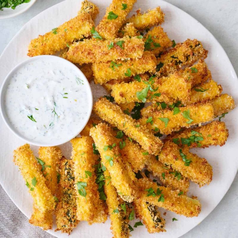 Zucchini Fries With Parmesan Crust
