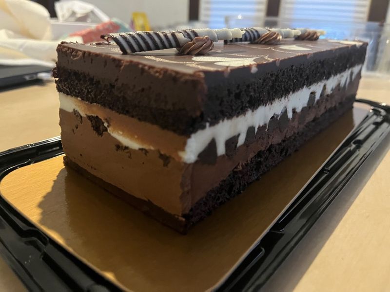 Chocolate Sheet Cake with Chocolate Mousse