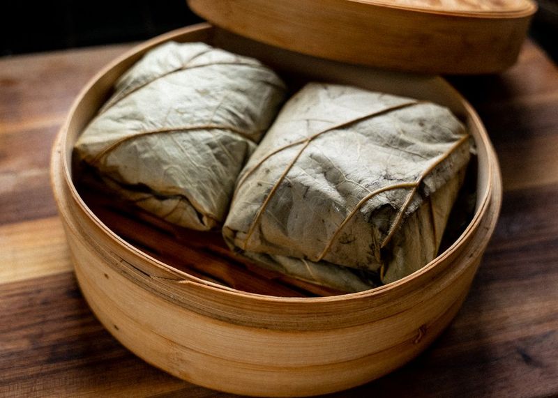 Sticky Rice In Lotus Leaf