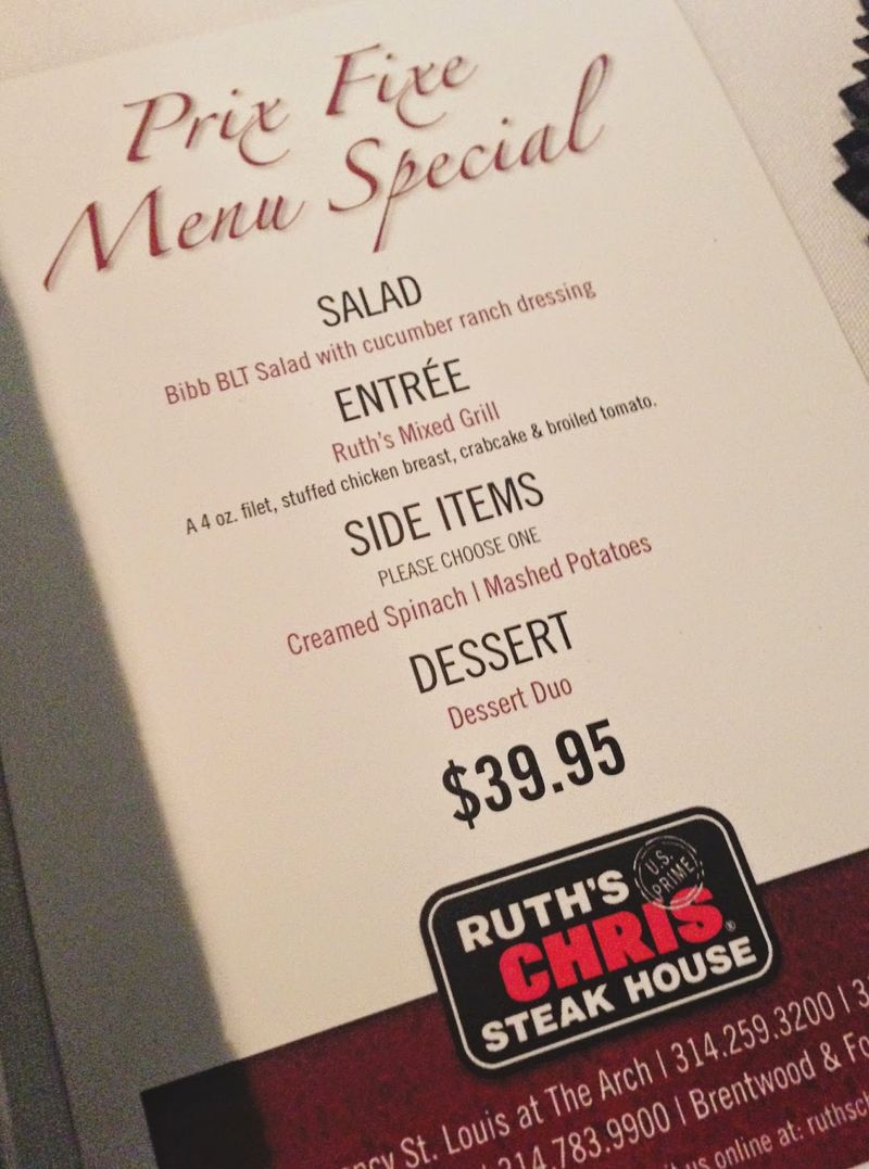 There’s A Prix Fixe Option Available