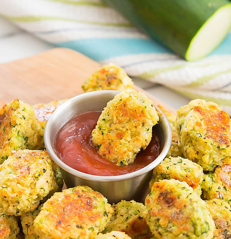 Cheesy Zucchini Tots