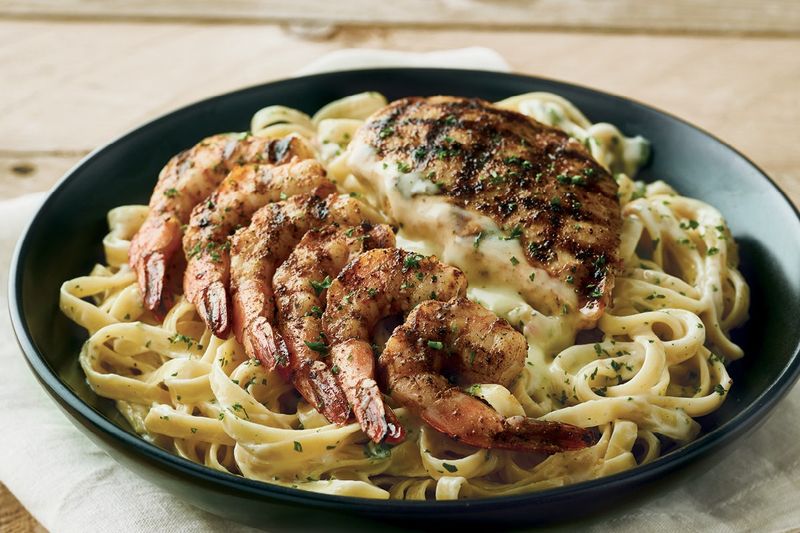 Queensland Chicken And Shrimp Pasta