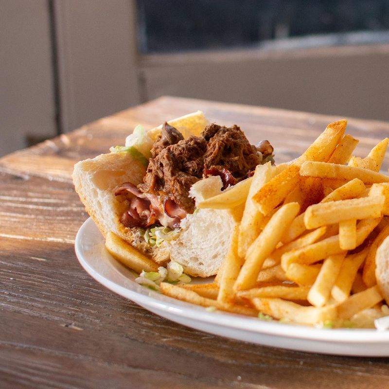 Smoked Sausage Po'Boy – Pelican Stop, Baton Rouge