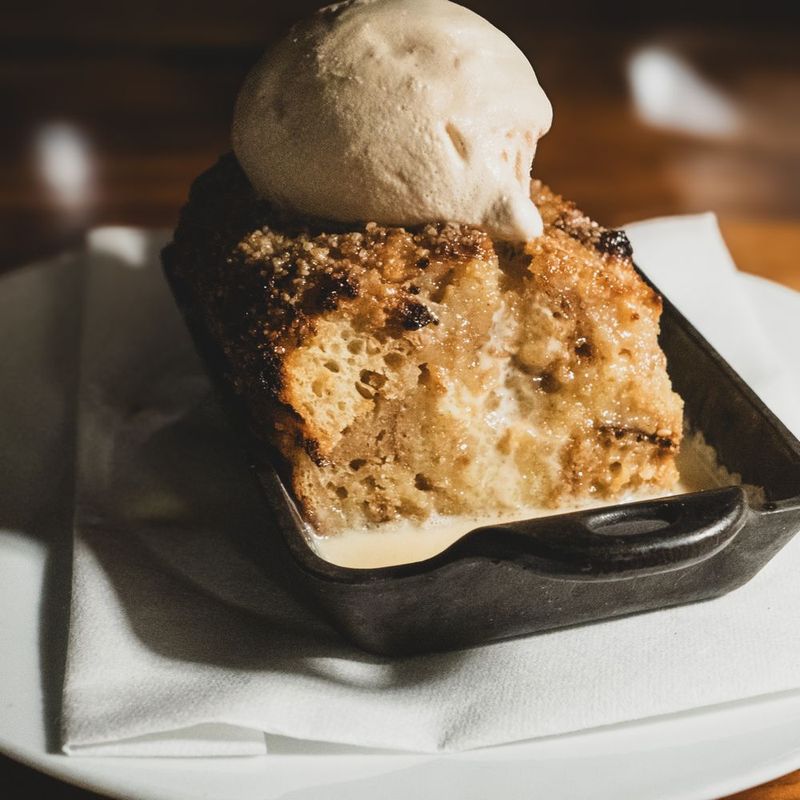 Peach Bread Pudding from Home grown GA