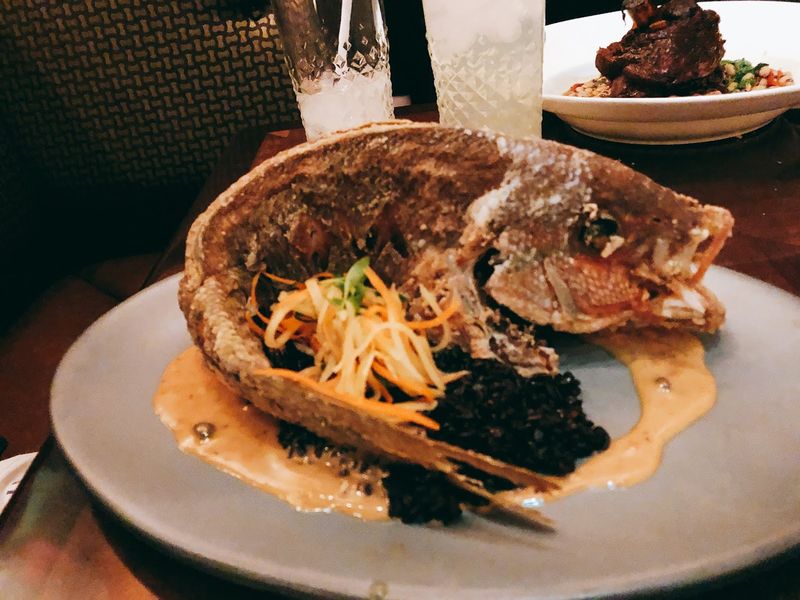 Whole Fried Fish at Tiffins