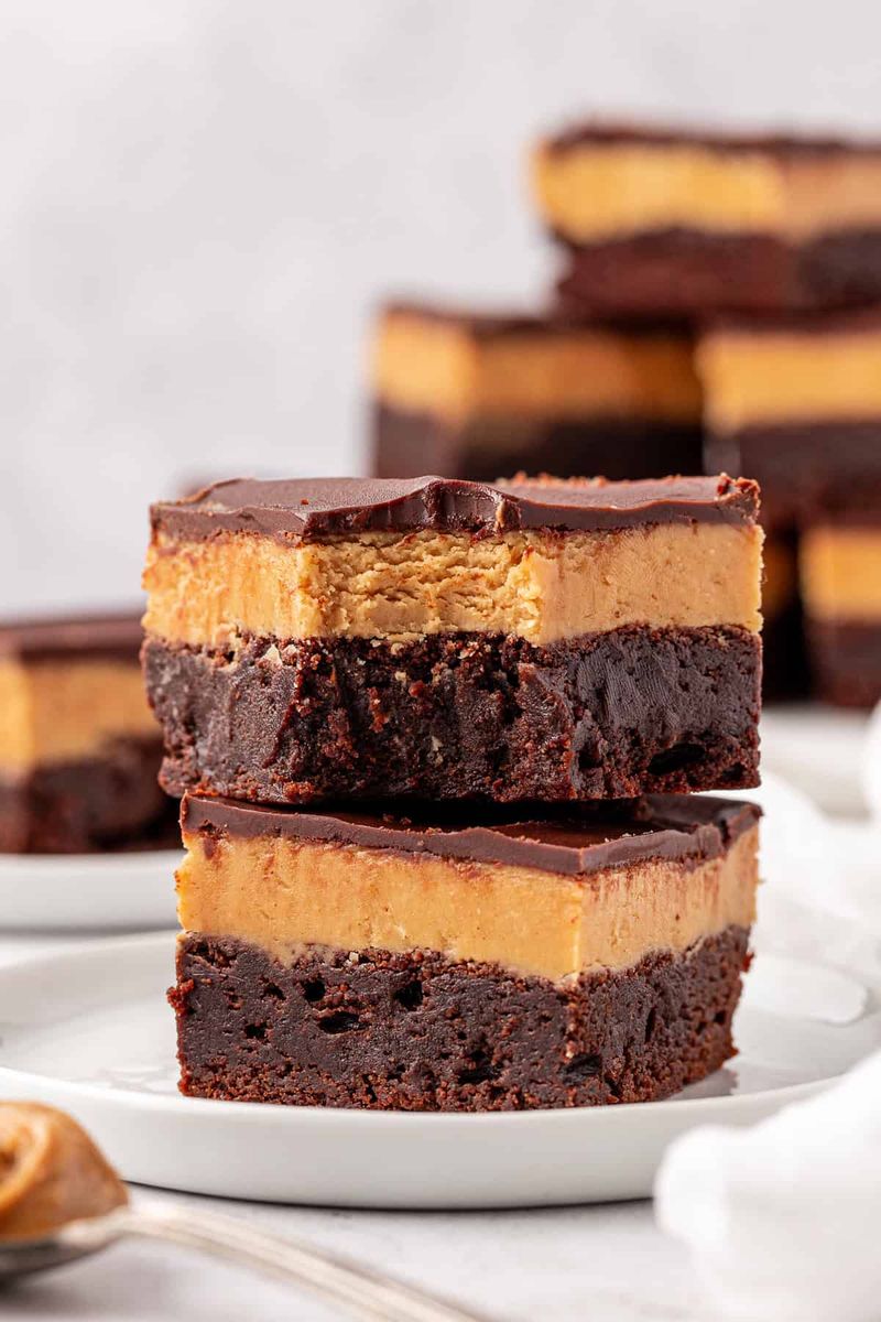 Nothing But Chocolate's Buckeye Brownie Tower