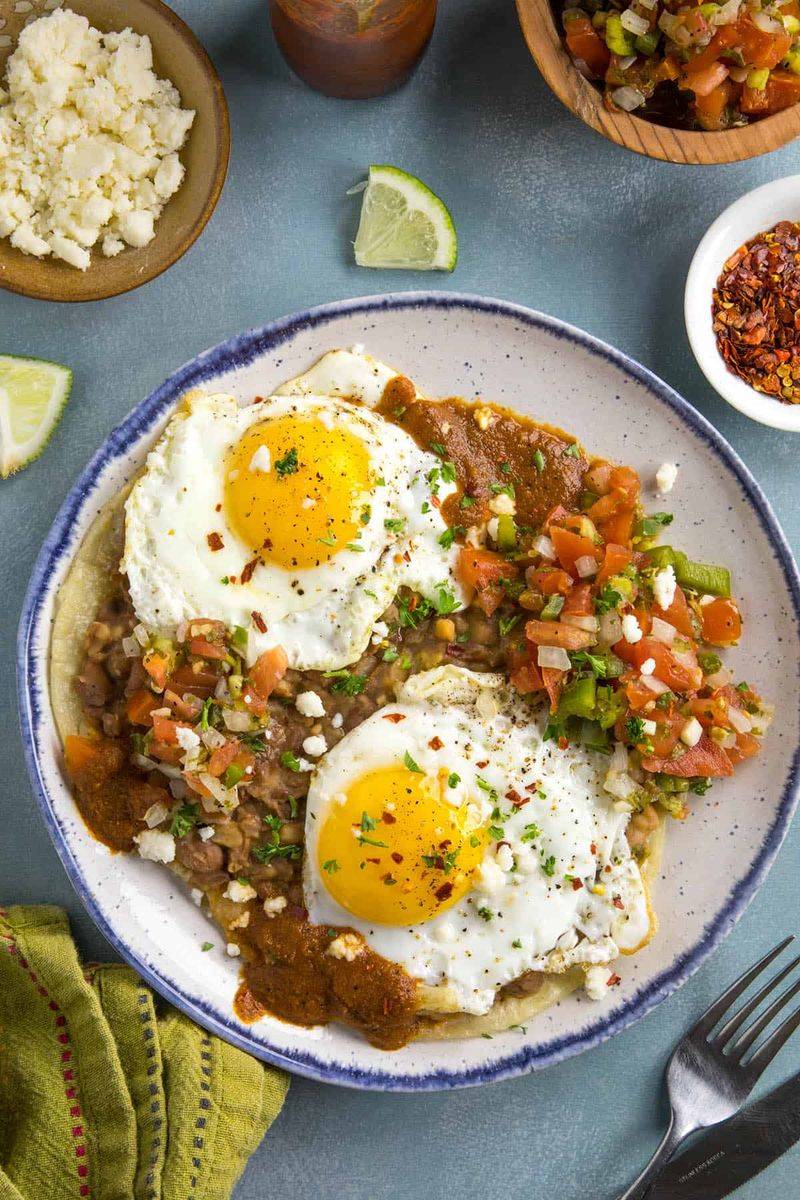 Frijoles (Whole Pinto Beans) With Eggs