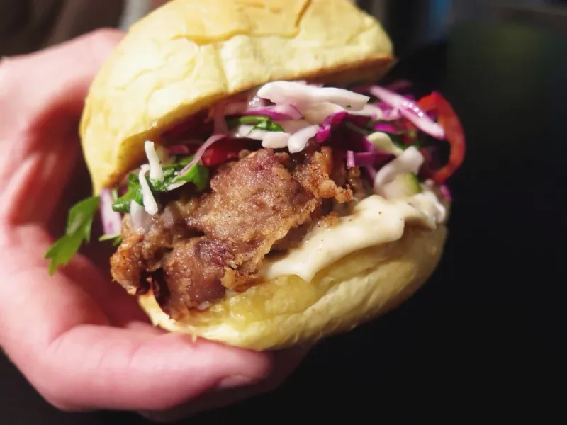Fried Chicken Liver Sandwich