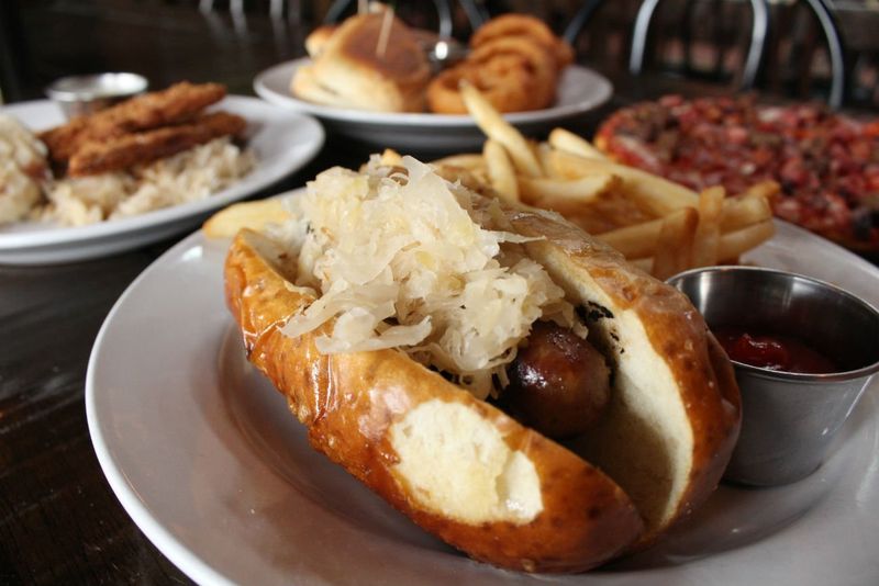 Stadium Bratwursts With Sauerkraut