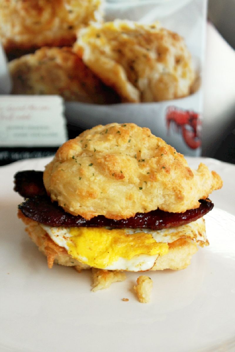 Andouille Sausage Biscuit Sandwich