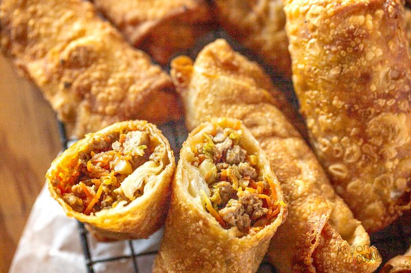 Chinese Takeout Spare Ribs & Egg Roll