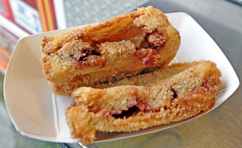 Deep-Fried Peanut Butter & Jelly Sandwich