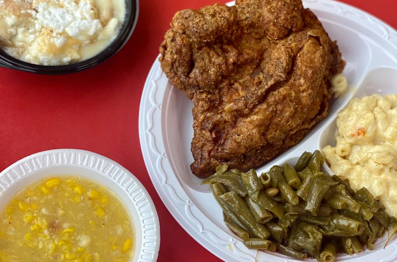 Meat-And-Three Plate