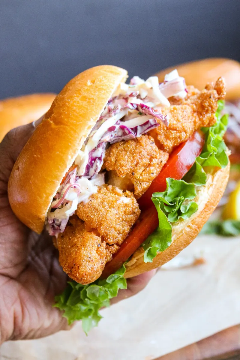 Catfish Po’boy Variations With Creole Slaw