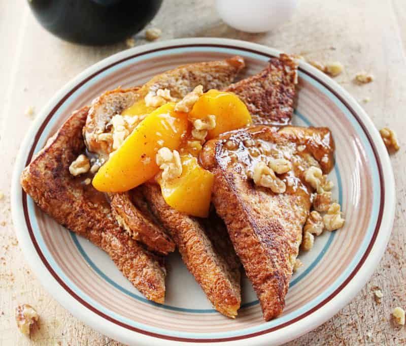 Peach Cobbler French Toast